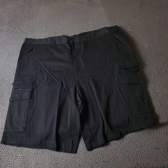 KingSize Cargo Shorts Big Tall Mens Size 52 Black Chino Khaki Cotton